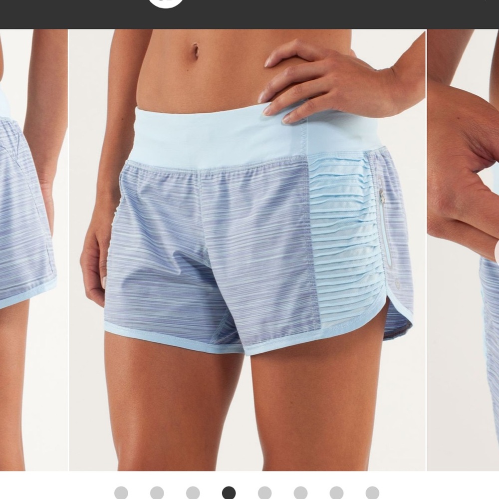 Lululemon Run: Bright At Night Short
Twisted Stripe Caspian Blue / Caspian Blue